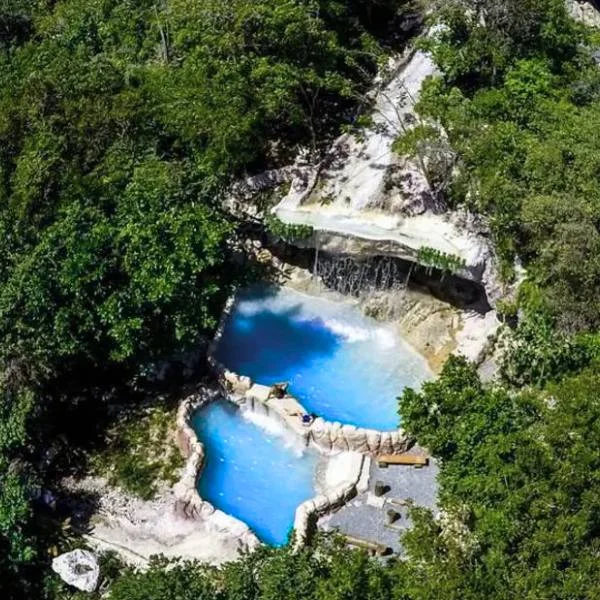 vista aerea de scape park en punta cana