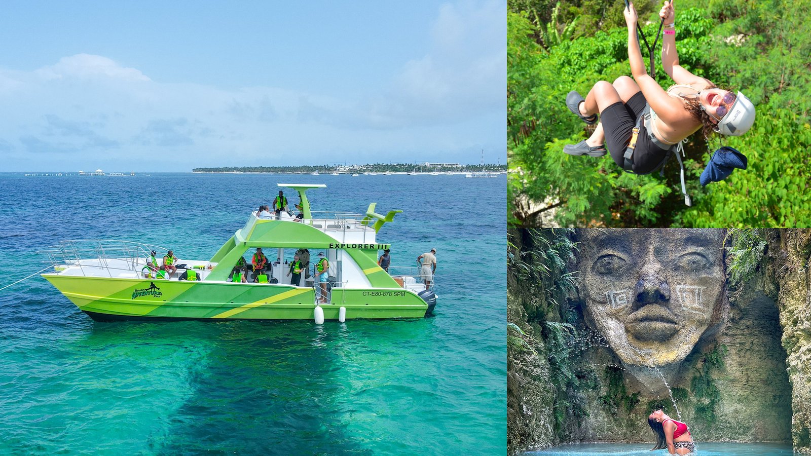 Catamaran + ZipLine + Sacred River – tour in Punta Cana, Dominican Republic